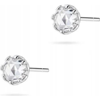 Náušnice STŘÍBRNÉ Dámské NÁUŠNICE ryzost 925 Diamantový Brus Zirkon Puzetky