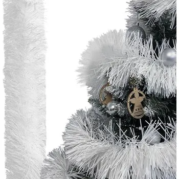 Vánoční dekorace Vánoční girlanda - bílá 6 m Ruhhy 22307