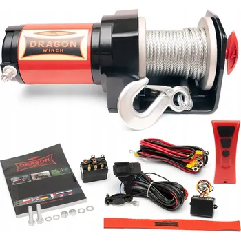 Stavební technika ~1T ELEKTRICKÝ NAVIJÁK 12V LANOVÝ NAVIJÁK čtyřkolka pluh čtyřkolky loď dálkové ovládání