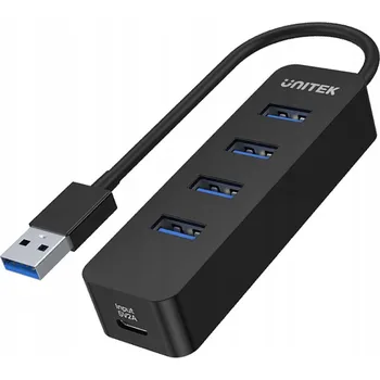 USB hub USB-A HUB Unitek H1117A, 4x USB-A 3.1, aktivní, 10W