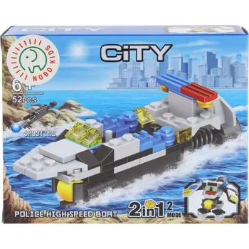ostatní stavebnice Městské stavební Stavebnice 2v1 policejní auto robot