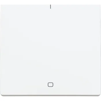 vypínač ABB Zoni Kryt spínače jednoduchý s potiskem pro řazení 2 matná bílá