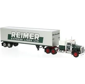 autíčko BREKINA Kenworth W900 1977 w/ skřínový návěs Reimer 86258