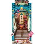 RoboTime 3D skládačka Zarážka na knihy Miniatura domečku Městská ulice