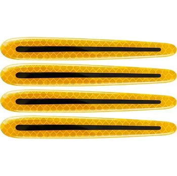 Samolepicí dekorace na vozidlo PREXIM samolepky na kliky dveří, reflexní žluté