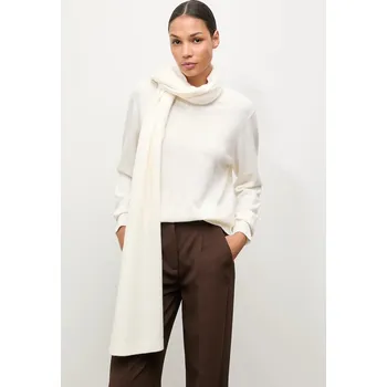 Dámský svetr Svetr z merino vlny se šálou Answear.LAB dámský, béžová barva WA25-SWD028 01X, vel. S