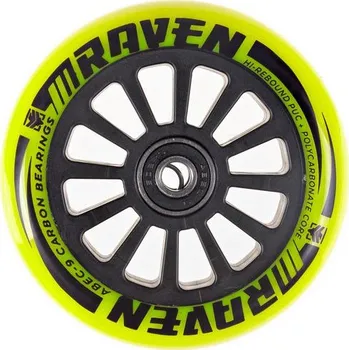 Koloběžka Náhradní kola 100mm na freestyle koloběžky zn. Raven (2ks) (s ložisky) black/lime