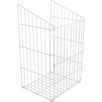 Koš na prádlo Bílý koš na prádlo s upevněním na dvířka skříňky 60 cm