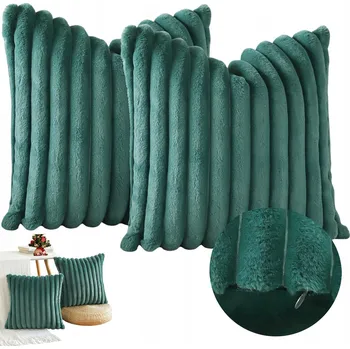 Povlak na polštářek 2 ks Povlak na Polštáře 45x45 cm Plyšové Sametové Povlaky na Polštáře