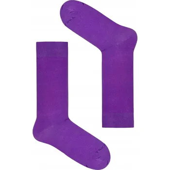 ELEGANTNÍ KLASIKA fialové ponožky z organické bavlny TakaPara 41-45