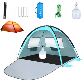 Stan STAN SAMOROZKLÁDACÍ STAN UV 50+ VODĚODOLNÝ 160X150 CM MODRÝ