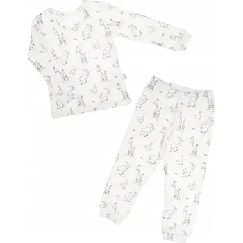 Chlapecké pyžamo Dětské pyžamo s dlouhým rukávem se zvířátky krémové Nicol, vel. 104