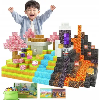 ostatní stavebnice VELKÝ SET STAVEBNICE KOSTKY MINECRAFT VZDĚLÁVACÍ STAVBY 79 KOSTEK