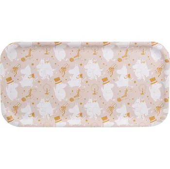 Vánoční dřevěný tác, podnos Mumínci Zářivé Hvězdy 43x22cm