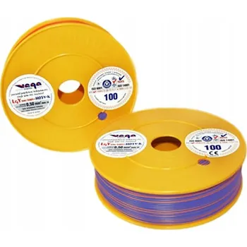 elektrický kabel Vodič LGY/H05V-K 0,50 mm2 100 m Modr./Oranžová