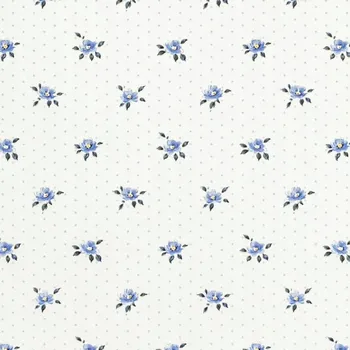 Tapeta Tapeta s indigově modrým květinovým vzorem (288734)