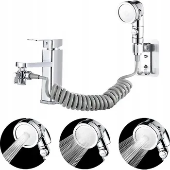 Sprchová hlavice Sprchová SPRCHOVÁ HLAVICE NOVEEN XL1060 na kohoutek, nástěnná, stříbrná, do koupelny