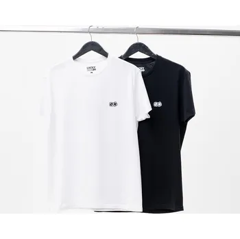 Sada TRIČEK PÁNSKÉ TRIČKO 2 KS BAVLNĚNÉ Lucky Dice ČERNÁ BÍLÁ M