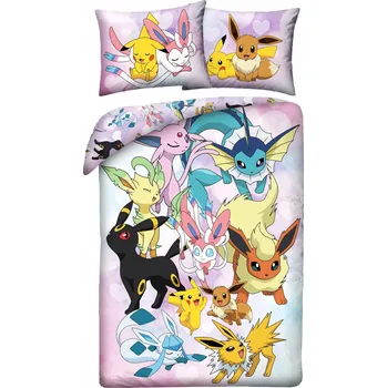 Povlečení Povlečení pro mládež 140X200 Pokémoni Pikachu Mikrovlákno