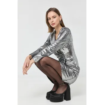 Dámské šaty Šaty Morgan RBLING.SILVER stříbrná SLV, vel. 36