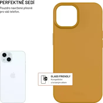 Telefonní příslušenství TPU gelový kryt FIXED ReStory pro Apple iPhone 15, zlatý