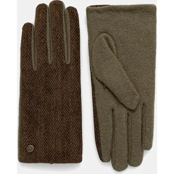 Rukavice Rukavice United Colors of Benetton dámské, zelená barva, 6YGSDG00D 91X, vel. L