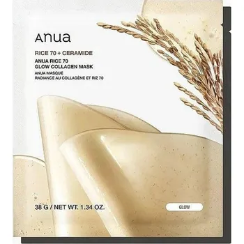 Pleťová maska ANUA - Rice 70 Glow Collagen Mask – Rozjasňující rýžová maska