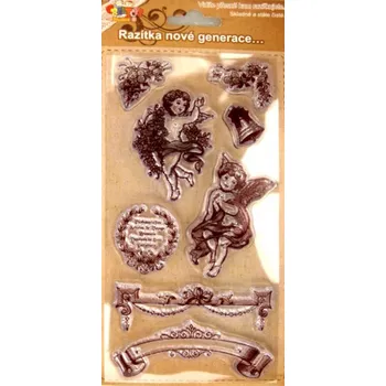 Dětské razítko Gelová razítka - Andílci, bordury