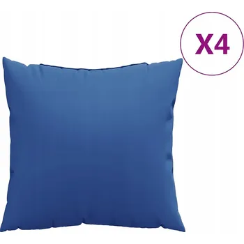 Polštář Dekorační Polštáře , 4 ks , kobaltové, 60x60 cm, látkové