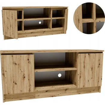 Televizní stolek TV stolek 2D1P140ART artisan 140 Cm malý stolek pod televizi komoda regál