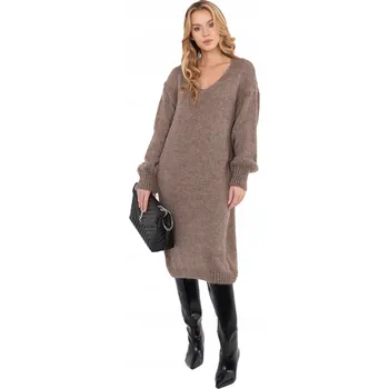 Dámské šaty Šaty Dámská svetrová Midi Pletená Oversize