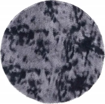 Koberec Koberec shaggy s dlouhým vlasem, NAVARRA, tmavě šedý, 120x120 cm