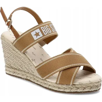 Dámské sandále Big Star dámské sandály LL274883 na klínku, velikost 39