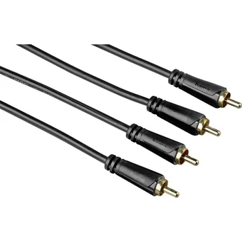 Audio kabel Hama 00123234 audio kabel 5 m 2x RCA černý