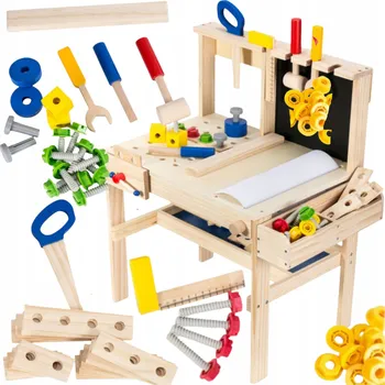 Obraz DŘEVĚNÁ DÍLNA PRO KUTILY S NÁŘADÍM VELKÁ PRO DĚTI XXL