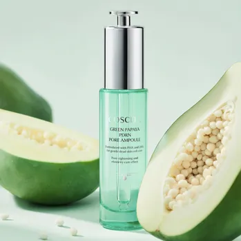 Pleťové sérum COSCELL - Green Papaya PDRN Pore Ampoule - Lehká ampule s rostlinným PDRN z zelené papáji - 30 ml