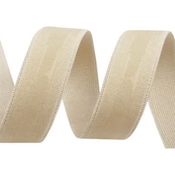 Textilie Pruženka šíře 20 mm se silikonem slonová kost 20 m