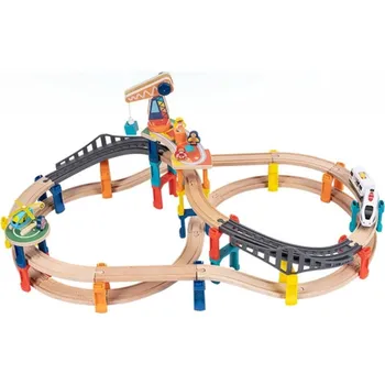 eliNeli Patrová vláčkodráha s elektrickým vláčkem 60 ks - BAZAR