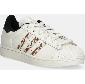 Dámské tenisky Kožené tenisky adidas Originals Superstar II W dámské, béžová barva, JQ6473 01X, EUR 42