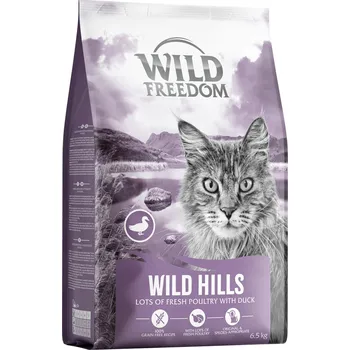 Krmivo pro kočku 6,5kg Wild Freedom Adult "Wild Hills" kachní bez obilovin granule pro kočky