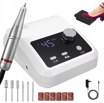 BRUSKA NA NEHTY MANIKÚRA PEDIKÚRA PROFESIONÁLNÍ LCD NABÍJENÍ USB