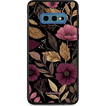 Pouzdro na mobilní telefon Lesklý kryt Mobiwear Glossy - Samsung Galaxy S10e - G170G Fialová kvítka (Prémiové lesklé pouzdro, obal, kryt Mobiwear Glossy na mobil Samsung Galaxy S10e - G170G Fialová kvítka, materiál Plast + TPU silikon - krytí po všech stranách, neošoupatelný potisk