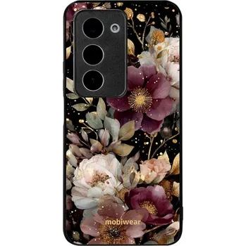 Lesklý kryt Mobiwear Glossy - Xiaomi Redmi 15 5G - G169G Zlatavé kvítky (Prémiové lesklé pouzdro, obal, kryt Mobiwear Glossy na mobil Xiaomi Redmi 15 5G - G169G Zlatavé kvítky, materiál Plast + TPU silikon - krytí po všech stranách, neošoupatelný potisk,)