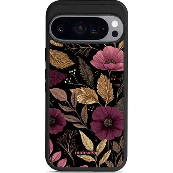 Pouzdro na mobilní telefon Lesklý kryt Mobiwear Glossy - Google Pixel 9 Pro - G170G Fialová kvítka (Prémiové lesklé pouzdro, obal, kryt Mobiwear Glossy na mobil Google Pixel 9 Pro - G170G Fialová kvítka, materiál Plast + TPU silikon - krytí po všech stranách, neošoupatelný potisk,)