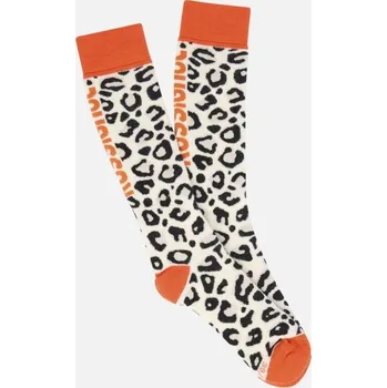Pánské oblečení Rossignol ALLOVER SOCKS-NATURE WILD LEOPARD PRINT-ponožky - 00L