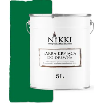 barva a nátěr na dřevo BARVA NA DŘEVO KRYCÍ NA DVEŘE RENOVACE ZELENÁ RAL6029 LESK 5L UV