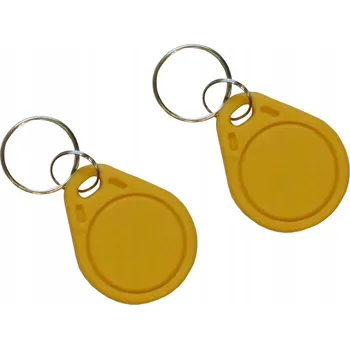 Přívěsek Na Klíče žlutý - 2 kusy IC S50 13,56MHz - programovatelný