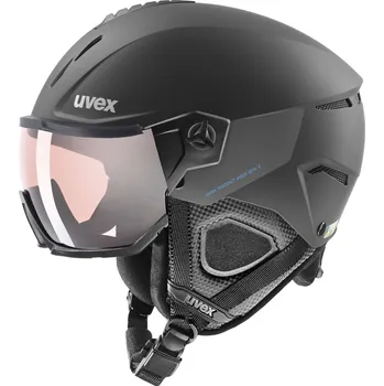Uvex Instinct visor Pro V - black matt/mirror silver variomatic (S1-S2) 59-61