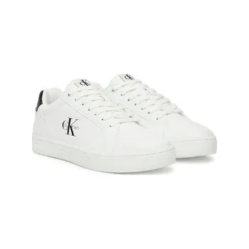 Pánské tenisky Sneakersy Calvin Klein Jeans Classic Cupsole Mono Lth YM0YM01369 Bílá 45