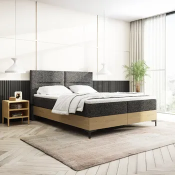 Postel SMB Postel z masivu s čalouněním a úložným prostorem IMPERIA, 160x200 cm